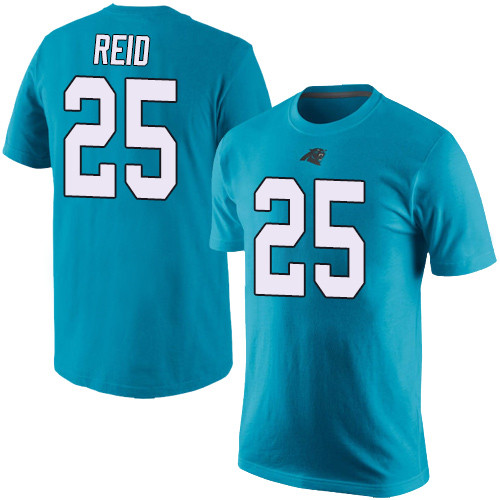 Carolina Panthers Men Blue Eric Reid Rush Pride Name and Number NFL Football #25 T Shirt->carolina panthers->NFL Jersey